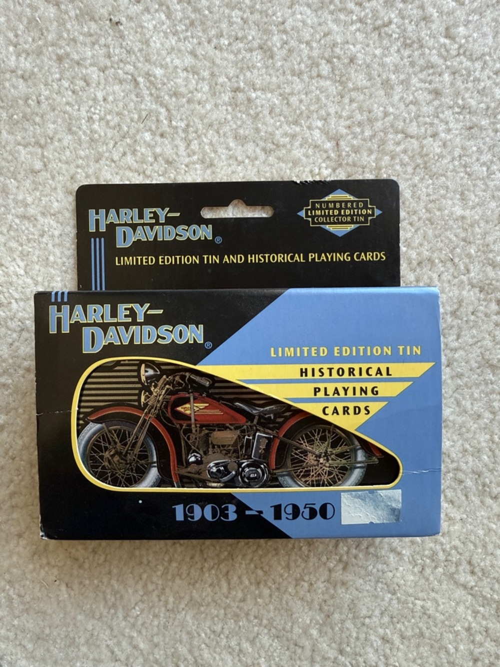 Harley-Davidson Playing Card Tin (Sealed playing cards)